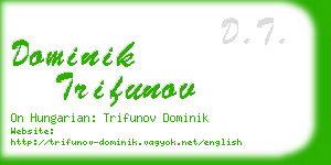 dominik trifunov business card